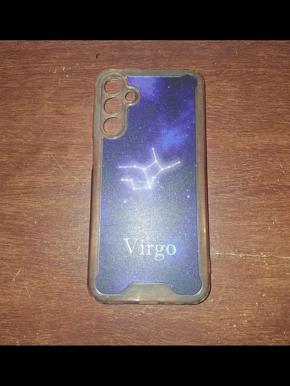 Virgo Constellation Glitter Galaxy Phone Case - Purple